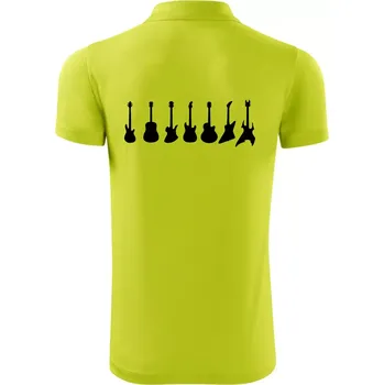 Pánská košile Kytary v řadě - Polokošile Victory sportovní (dresovina) - 2XL ( Limetková )