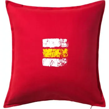Polštář Turistická značka - žlutá - Polštář 50x50 - 50x50 - Pouze potah ( Červená )