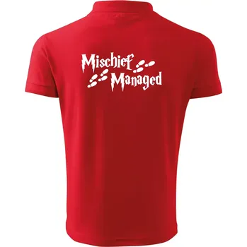 Pánská košile Harry - Mischief Managed - Polokošile pánská Pique Polo 203 - 3XL ( Červená )