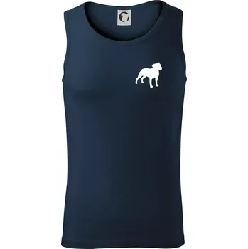 Americký stafordširský teriér Na prsu - Tílko pánské Core - L ( Námořní modrá (velmi tmavá - téměř černá) )