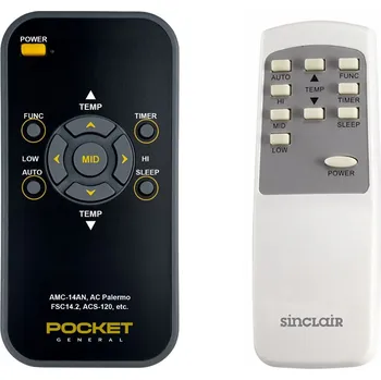 Dálkový ovladač SINCLAIR AMC-11AN1, AMC-14AN, AMC-14AN1 - dálkový ovladač duplikát