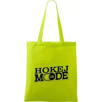 Hokej mode - Taška bavlněná - 42 x 38 cm ( Limetková )