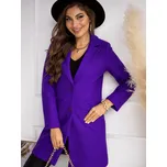 Dámský kabát v zářivé fialové barvě, VELIKOST XL