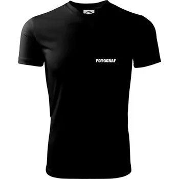 Chlapecké oblečení Novinář nápis - Fotograf - Dětské triko sportovní (dresovina) - 122 cm/6 let ( Černá )