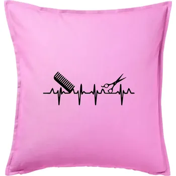 Polštář EKG kadeřnictví - Polštář 50x50 - 50x50 - Pouze potah ( Růžová )