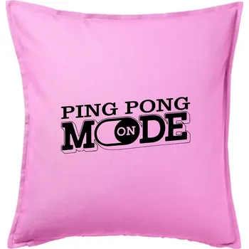 Polštář Ping pong mode - Polštář 50x50 - 50x50 - Pouze potah ( Růžová )