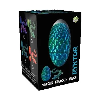 Hračka pro psa Drachenei "MagiX Dragon Egg RYKTOR", blau, Drachen 22,5 cm & Ei 8 cm (Hračka)