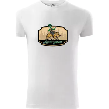 Legenda myslivosti divočák - Viper FIT - Pánské zůžené tričko - 3XL ( Bílá )