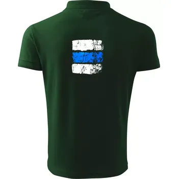 Pánská košile Turistická značka - modrá - Polokošile pánská Pique Polo 203 - 3XL ( Lahvově zelená )