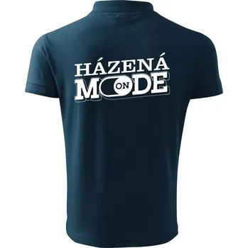 Pánská košile Házená mode - Polokošile pánská Pique Polo 203 - 4XL ( Námořní modrá (velmi tmavá - téměř černá) )