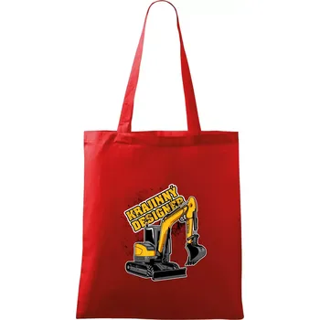 Nákupní taška Krajinný designér - Taška bavlněná - 42 x 38 cm ( Červená )