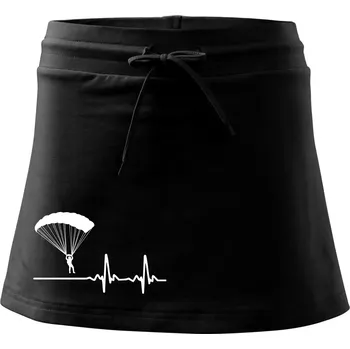 Dámská sukně Paragliding EKG - Sportovní sukně - two in one - XL ( Černá )