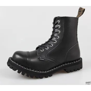 Pánská zimní obuv boty kožené dámské - - STEEL - 114/113 - Black - 43
