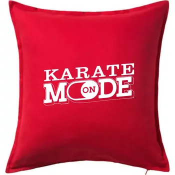 Polštář Karate mode - Polštář 50x50 - 50x50 - Pouze potah ( Červená )
