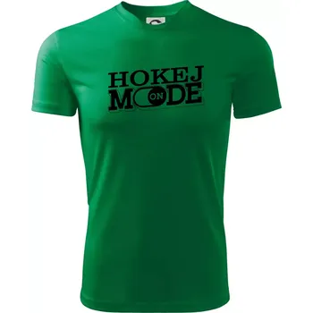 Pánské oblečení Hokej mode - Pánské triko Fantasy sportovní (dresovina) - S ( Středně zelená )