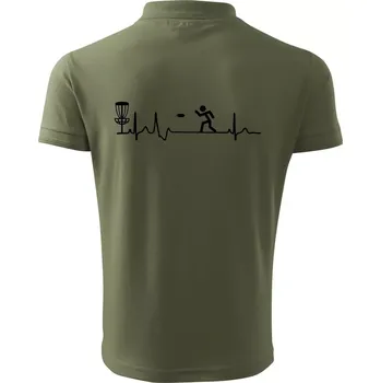 Pánská košile EKG disc golf - Polokošile pánská Pique Polo 203 - XL ( Khaki )