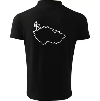Pánská košile Český turista - Polokošile pánská Pique Polo 203 - 3XL ( Černá )
