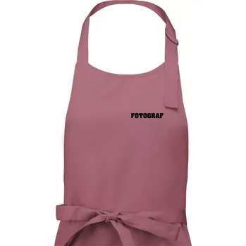 Kuchyňská zástěra Novinář nápis - Fotograf - Dámská zástěra na vaření - Univerzální velikost ( Starorůžová )