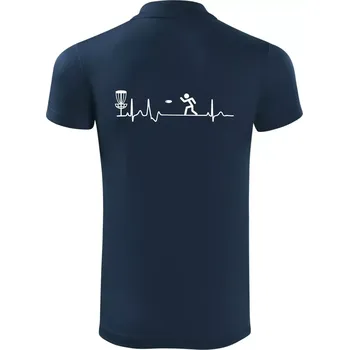 Pánská košile EKG disc golf - Polokošile Victory sportovní (dresovina) - 3XL ( Námořní modrá (velmi tmavá - téměř černá) )