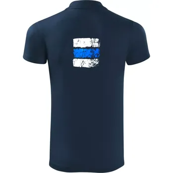 Pánská košile Turistická značka - modrá - Polokošile Victory sportovní (dresovina) - 2XL ( Námořní modrá (velmi tmavá - téměř černá) )