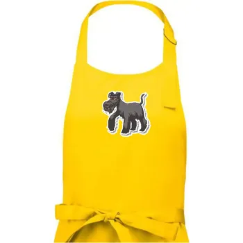 Kuchyňská zástěra Knírač samolepka - Pánská zástěra na vaření - Univerzální velikost ( Žlutá )