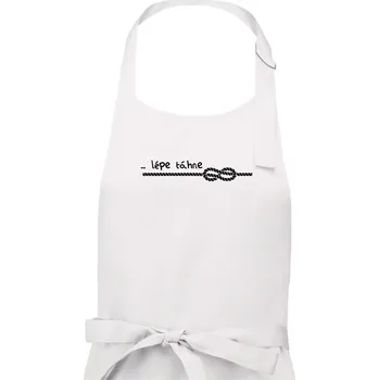 Kuchyňská zástěra Ve dvou se to lépe táhne - Dámská zástěra na vaření - Univerzální velikost ( Bílá )