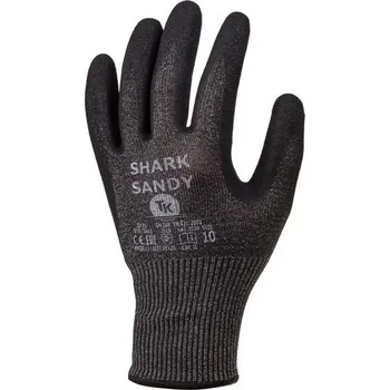 Pracovní rukavice Rukavice TK Shark - protiřezné, černé, vel. 10