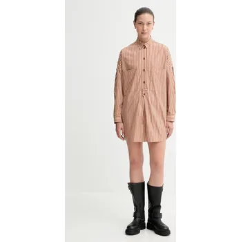 Dámské šaty Bavlněné šaty Sessun 25105013 hnědá 82X, vel. S