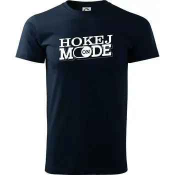 Pánské tričko Hokej mode - Triko extra velké (5-8XL) - 8XL ( Námořní modrá (velmi tmavá - téměř černá) )