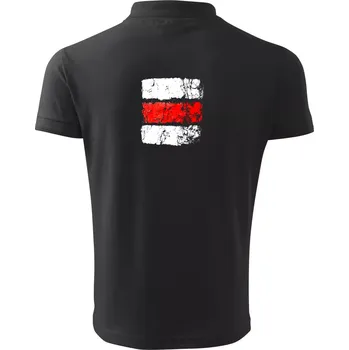 Pánská košile Turistická značka - červená - Polokošile pánská Pique Polo 203 - 3XL ( Dřevěné uhlí )