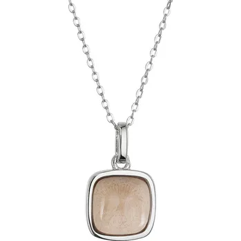 Náhrdelník EVOLUTION GROUP CZ Stříbrný náhrdelník s fosilním korálem - 12166.3