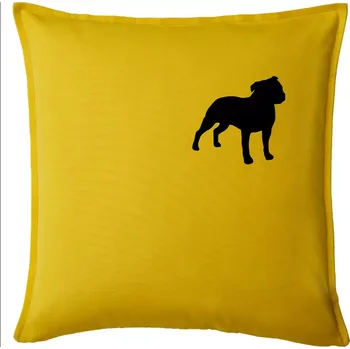 Polštář Americký stafordširský teriér Na prsu - Polštář 50x50 - 50x50 - Pouze potah ( Žlutá )