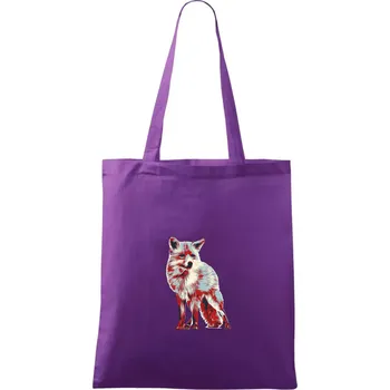 Liška vintage - Taška bavlněná - 42 x 38 cm ( Fialová )