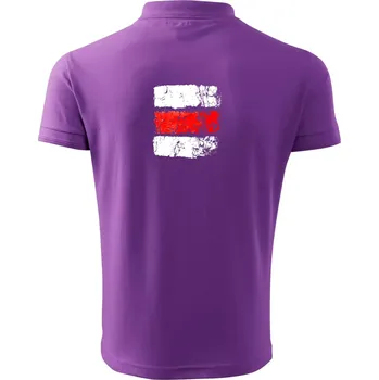Pánská košile Turistická značka - červená - Polokošile pánská Pique Polo 203 - 5XL ( Fialová )