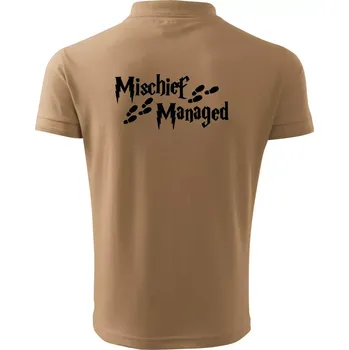 Pánská košile Harry - Mischief Managed - Polokošile pánská Pique Polo 203 - 3XL ( Písková )