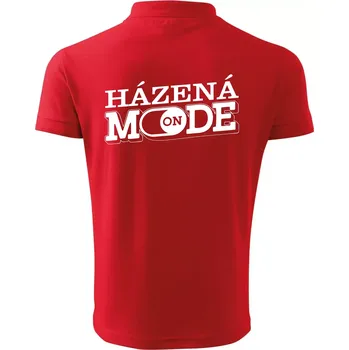 Pánská košile Házená mode - Polokošile pánská Pique Polo 203 - 2XL ( Červená )