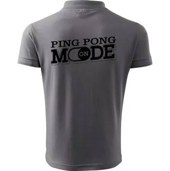 Pánská košile Ping pong mode - Polokošile pánská Pique Polo 203 - 5XL ( Ocelově šedá )