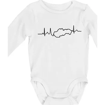 Dětská móda EKG Slovensko - Body kojenecké s dlouhým rukávem - Dlouhý r. do 3 měs ( Bílá )