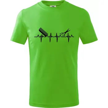 Chlapecké tričko EKG kadeřnictví - Tričko dětské bavlněné - 98 cm / 2 roky ( Apple Green )
