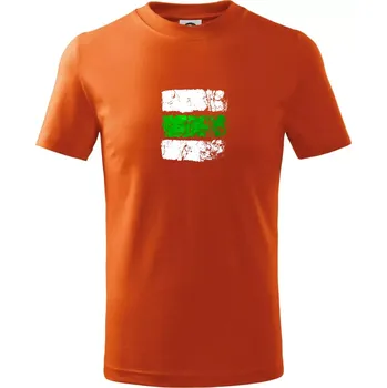 Turistická značka - zelená - Tričko dětské bavlněné - 104-110cm / 3-4 roky ( Oranžová )