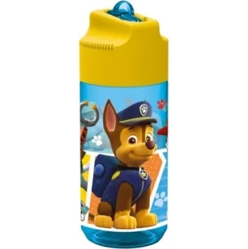 Paw Patrol, transparente Trinkflasche mit integriertem Strohhalm 400 ml (Hračka)