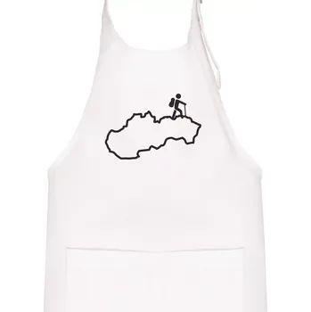 Kuchyňská zástěra Slovenský turista - Dětská zástěra na vaření - Univerzální velikost ( Bílá )
