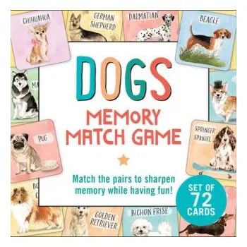 Desková hra Dogs Memory Match Game (Set of 72 Cards) (Hra)