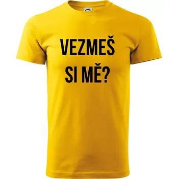 Zásnuby - Triko extra velké (5-8XL) - 6XL ( Žlutá )