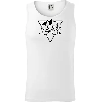 Cyklo trojúhelník - Tílko pánské Core - XL ( Bílá )