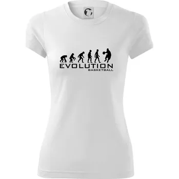 Dámské tričko Evoluce Basketball - Dámské Fantasy sportovní (dresovina) - S ( Bílá )