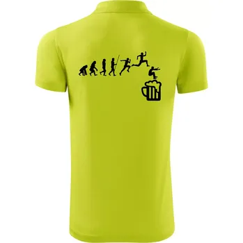 Pánská košile Evoluce pivo skok - Polokošile Victory sportovní (dresovina) - L ( Limetková )