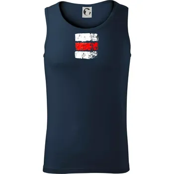 Turistická značka - červená - Tílko pánské Core - XL ( Námořní modrá (velmi tmavá - téměř černá) )