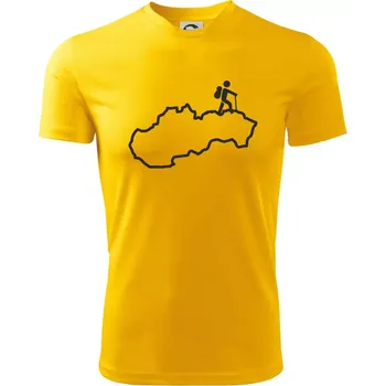 Chlapecké tričko Slovenský turista - Dětské triko sportovní (dresovina) - 122 cm/6 let ( Žlutá )