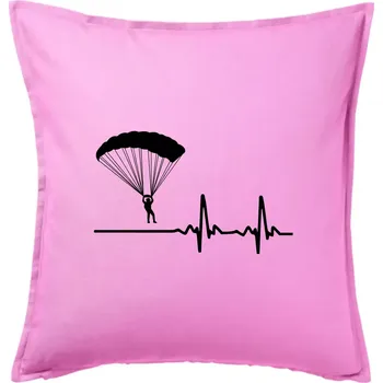 Polštář Paragliding EKG - Polštář 50x50 - 50x50 - Pouze potah ( Růžová )